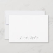 Classical Handwriting Minimalist Professional 出欠カード (正面)