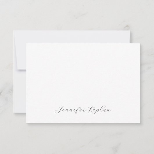 Classical Handwriting Minimalist Professional 出欠カード (正面)