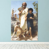 Classical Masterpiece Restoration - Father and Chi キャンバスプリント (インサイチュ (ウッドフロア))