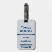 Classical Medical Color Combination ラゲッジタグ (裏面縦)