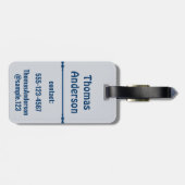 Classical Medical Color Combination ラゲッジタグ (裏面横)