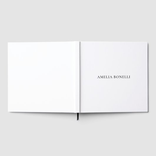 Classical Minimalist Professional Plain ゲストブック (全面)