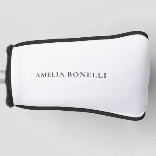 Classical Minimalist Professional Plain ゴルフヘッドカバー (正面)