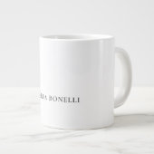 Classical Minimalist Professional Plain ジャンボコーヒーマグカップ (正面右)