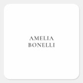 Classical Minimalist Professional Plain スクエアシール (正面)