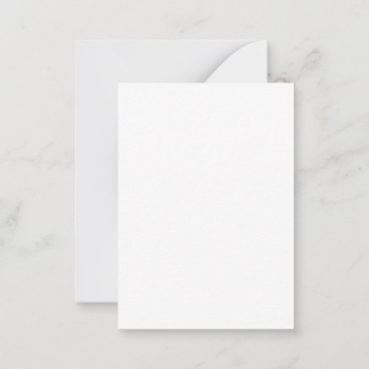 Classical Minimalist Professional Plain ノートカード (裏面)