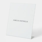 Classical Minimalist Professional Plain 台座サイン (正面)