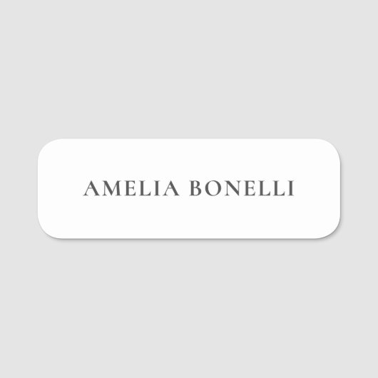 Classical Minimalist Professional Plain 名札 (正面)