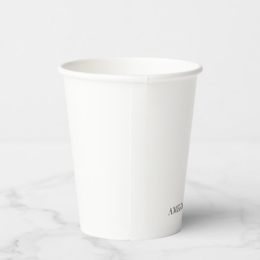 Classical Minimalist Professional Plain 紙コップ (右)