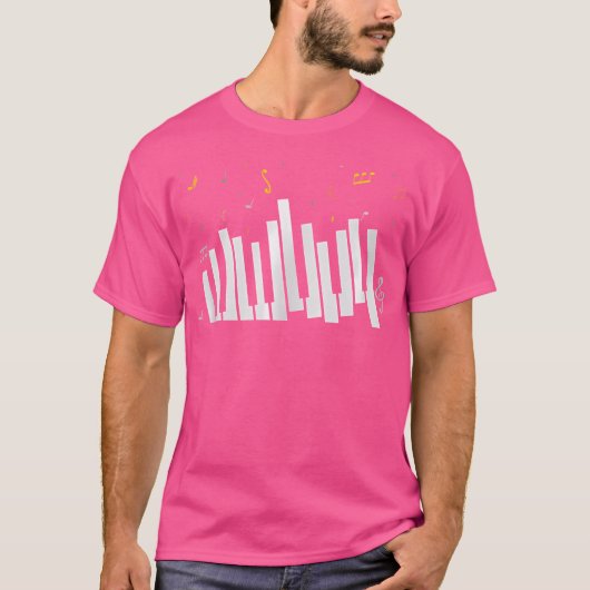 Classical Music Instrument Piano Keyboard Music No Tシャツ (正面)