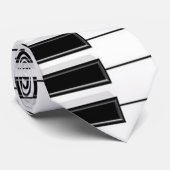 Classical Music Piano Keys Satin Neck Tie ネクタイ (ロール)
