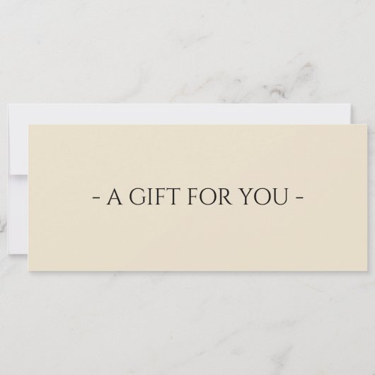 Classical Music Ticket Gift Certificate 招待状 (裏面)