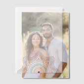 Classical Ornate Art Deco Style Mandala Wedding ベラム紙招待状 (オフセット (カップル))