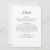 Classical Ornate Art Deco Style Mandala Wedding 招待状 (裏面)