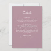 Classical Ornate Art Deco Style Mandala Wedding 招待状 (裏面)