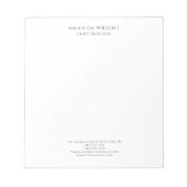 Classical Plain Attractive Stylish Business ノートパッド (正面)