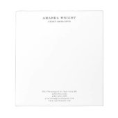 Classical Plain Attractive Stylish Business ノートパッド (正面)