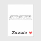 Classical Professional Creative Plain Black White シール (シート)