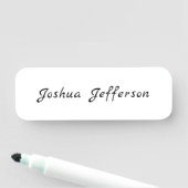 Classical Professional Creative Plain Black White 名札 (インサイチュ)