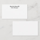 Classical Professional Own Name Information Simple エンクロージャーカード (正面/裏面)