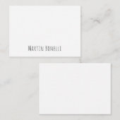 Classical Professional Own Name Information Simple ノートカード (正面/裏面)