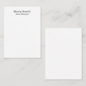 Classical Professional Own Name Information Simple ノートカード (正面/裏面)