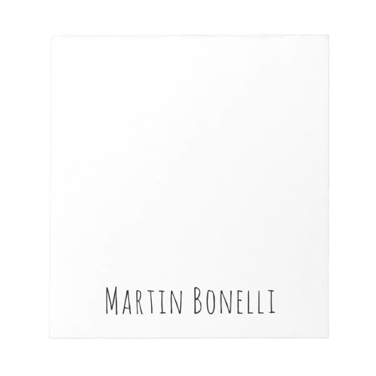 Classical Professional Own Name Information Simple ノートパッド (正面)