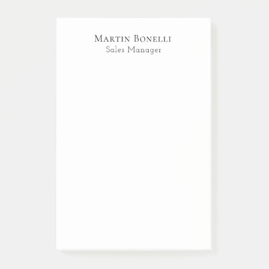 Classical Professional Own Name Information Simple ポストイット (正面)