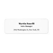 Classical Professional Own Name Information Simple ラベル (正面)