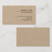 Classical Professional Own Name Information Simple 名刺 (正面/裏面)