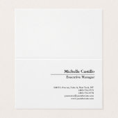 Classical Professional Own Name Information Simple 名刺 (外部フラット)