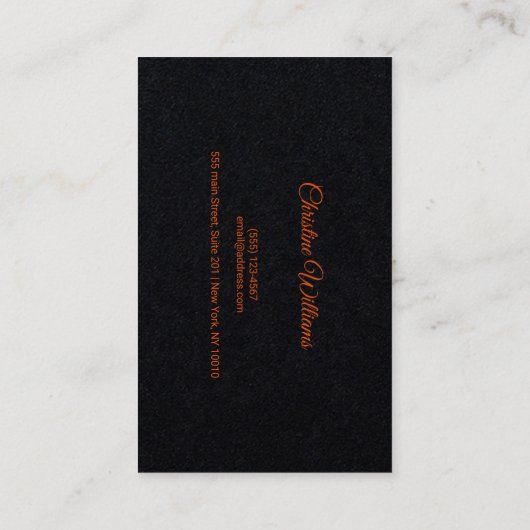 Classical String Music Teacher Professional QRcode 名刺 (裏面)