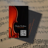 Classical String Music Teacher Professional QRcode 名刺