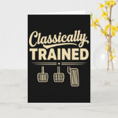 Classically Trained Manual Car Pedals Driving カード (黄色い花)