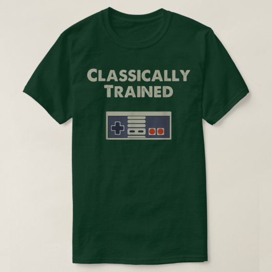 Classically Trained With Video Game Controller  Tシャツ (デザイン正面)