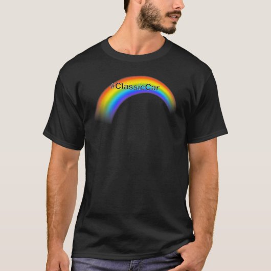 ClassicCar Hashtag Rainbow Tシャツ (正面)