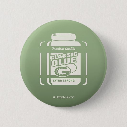 Classicglueのステンシル円形ボタン 缶バッジ (正面)