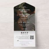 Classiy モダン Photo QR Code結婚's Al オールインワン招待状 (内側)