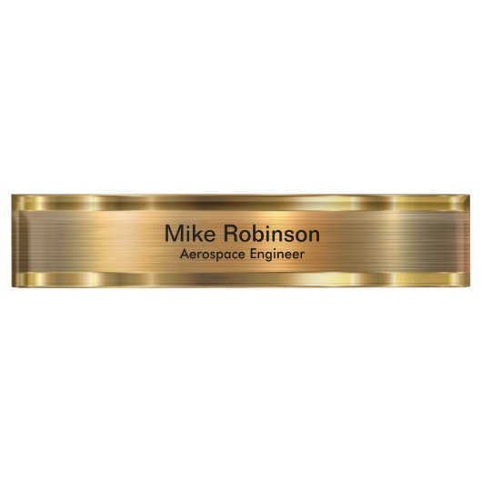 Classiy Aerospace Engineer Desk Name Plates デスクネームプレート (正面)