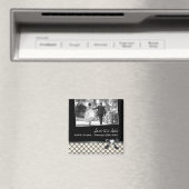 Classiy Black and White日付の保存 マグネット (インサイチュ (食洗機))