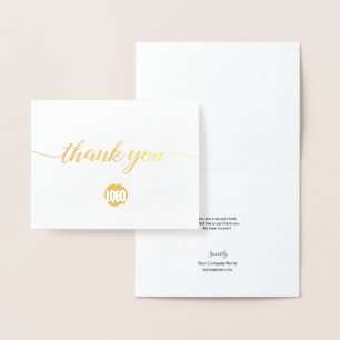 Classiy Business Customer Annovation Thank you 箔カード
