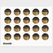 Classiy Business Thank You Stickers ラウンドシール (シート)