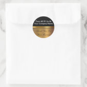 Classiy Business Thank You Stickers ラウンドシール (バッグ)