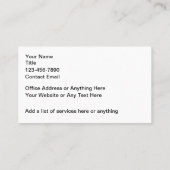 Classiy Security Servicesビジネスモダンカード 名刺 (裏面)