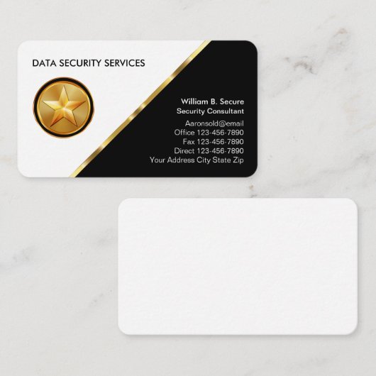 Classiy Security Services名刺 名刺 (正面/裏面)