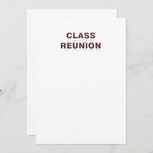 Classrの第40懇親会をティーにのせて下さい 招待状 (正面/裏面)