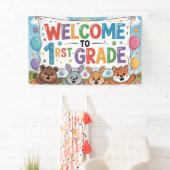 Classrooの1年生バナーへようこそ 横断幕 (インサイチュ)