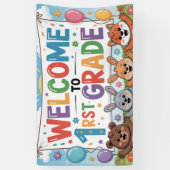 Classrooの1年生バナーへようこそ 横断幕 (縦)