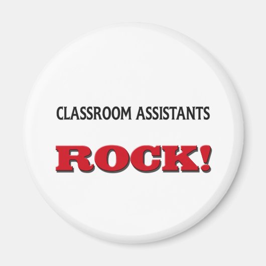 Classroom Assistants Rock マグネット (正面)