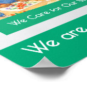 Classroom Rules Kindergarten Teacher Anchor Chart ポスター (角)